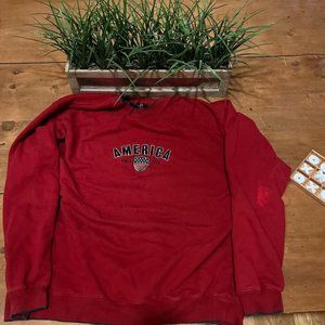 Vintage faded and distressed American sweatshirt